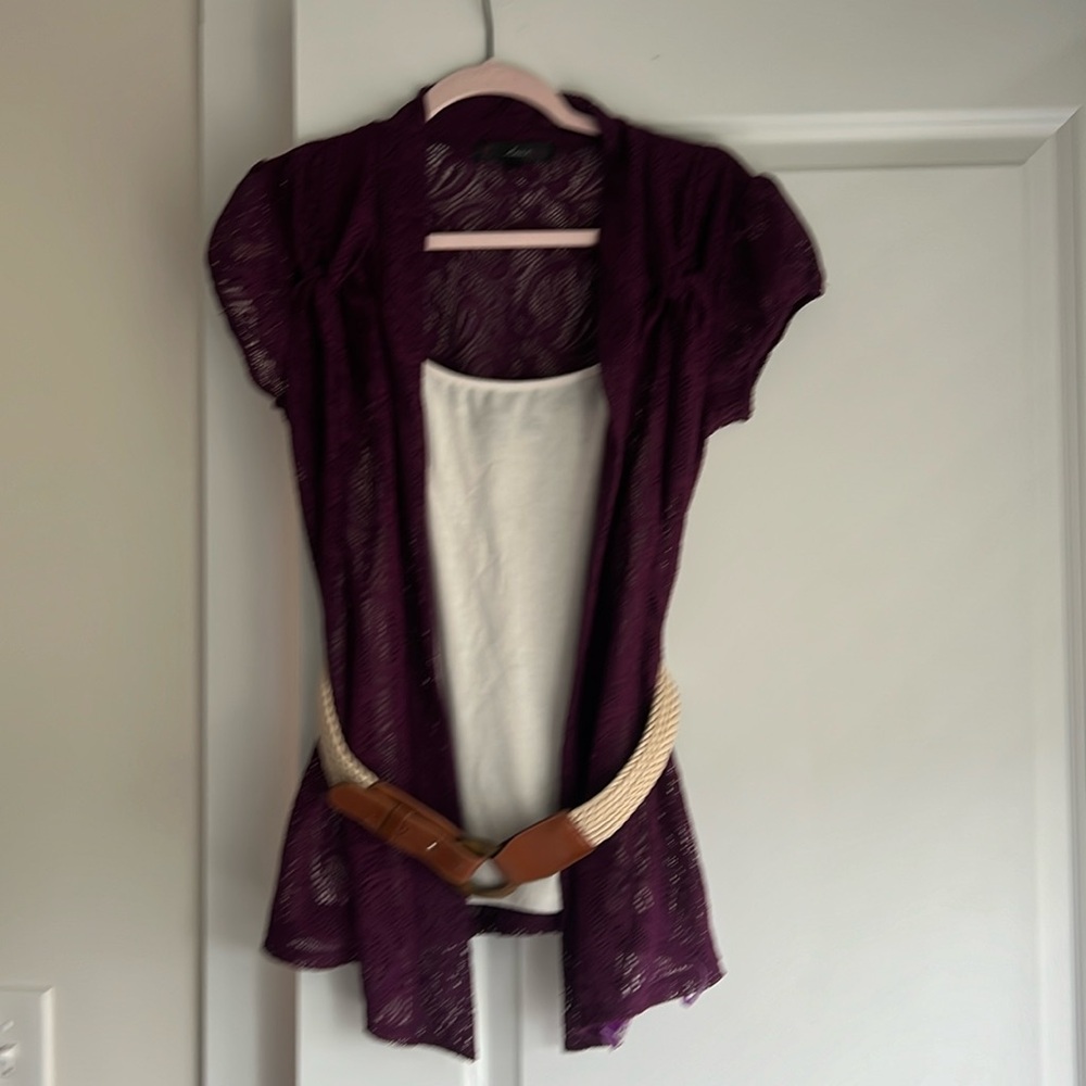 Women’s medium belted top with attached cami